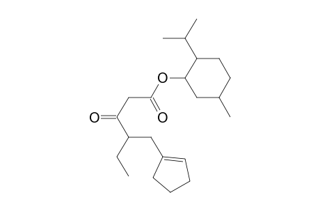 l-Menthyl 4-(1-cyclopentenylmethyl)-3-oxohexanoate