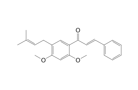 1-(2',4'-Dimethoxy-5'-prenylphenyl)-3-phenylpropenone