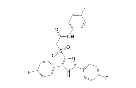 acetamide, 2-[[2,5-bis(4-fluorophenyl)-1H-imidazol-4-yl]sulfonyl]-N-(4-methylphenyl)-