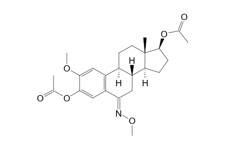 Estra-1,3,5(10)-trien-6-one, 3,17-bis(acetyloxy)-2-methoxy-, 6-(O-methyloxime), (17.beta.)-
