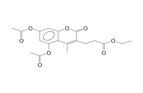 5,7-Diacetoxy-3-ethoxycarbonylethyl-4-methyl-coumarin