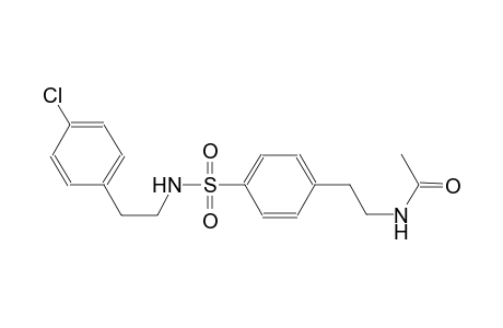 N-{2-[4-({[2-(4-chlorophenyl)ethyl]amino}sulfonyl)phenyl]ethyl}acetamide