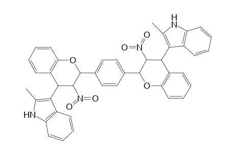 1,4-bis[4'-(2''-Methyl-1H-indol-3"-yl)-3'-nitrochroman-2'-yl]-benzene