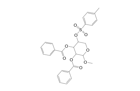Arabinopyranoside, methyl, 2,3-dibenzoate 4-p-toluenesulfonate, .beta.-L-