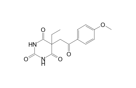 5-ethyl-5-(p-methoxyphenacyl)barbituric acid