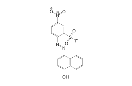 Benzenesulfonyl fluoride, 2-[2-(4-hydroxy-1-naphthalenyl)diazenyl]-5-nitro-
