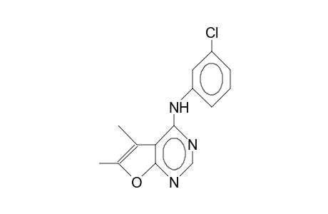 5,6-Dimethyl-N-(3-chloro-phenyl)-furo(2,3-)dipyrimidin-4-amine