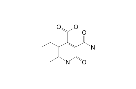 3-Carbamoyl-5-ethyl-6-methyl-2-oxo-1H-pyridine-4-carboxylic acid