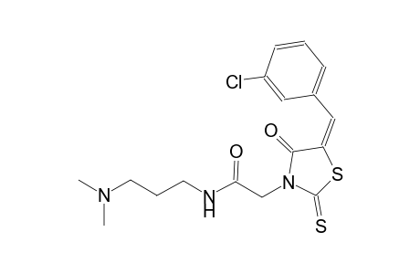 3-thiazolidineacetamide, 5-[(3-chlorophenyl)methylene]-N-[3-(dimethylamino)propyl]-4-oxo-2-thioxo-, (5E)-