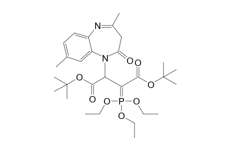 Di(t-butyl) 2-(4,8-dimethyl-2-oxo-2,3-dihydro-1H-1,5-benzodiazepin-1-yl)-3-(1,1,1-triethoxy-.lambda.-5-phosphanylidene)succinate