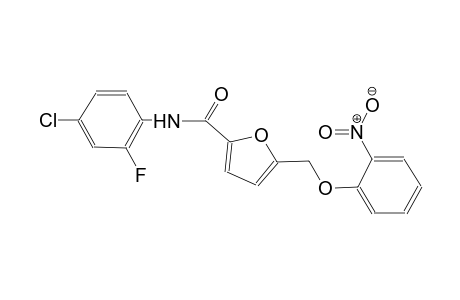 N-(4-chloro-2-fluorophenyl)-5-[(2-nitrophenoxy)methyl]-2-furamide