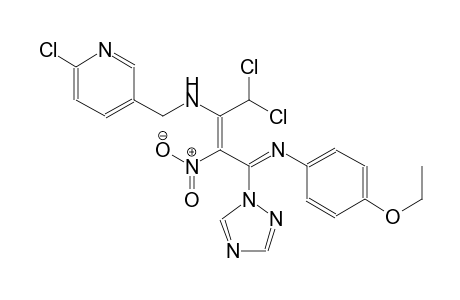 N-[(Z,2Z)-4,4-dichloro-3-{[(6-chloro-3-pyridinyl)methyl]amino}-2-nitro-1-(1H-1,2,4-triazol-1-yl)-2-butenylidene]-4-ethoxyaniline