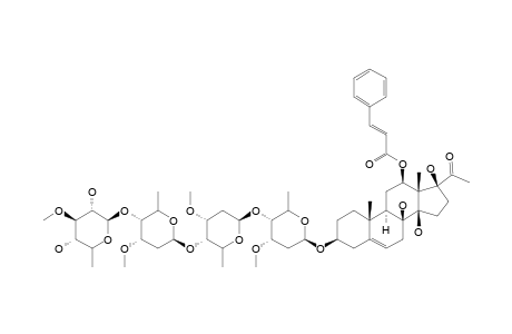 KIDJOLANIN-3-O-BETA-D-THEVETOPYRANOSYL-(1->4)-BETA-D-CYMAROPYRANOSYL-(1->4)-BETA-D-CYMAROPYRANOSYL-(1->4)-BETA-D-CYMAROPYRANOSIDE