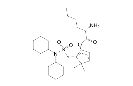 L-Norleucine, 1-[[(dicyclohexylamino)sulfonyl]methyl]-7,7-dimethylbicyclo[2.2.1]hept-2-yl ester, (1S-exo)-
