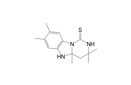 3,3,4a,7,8-pentamethyl-4,5-dihydro-2H-pyrimido[1,6-a]benzimidazole-1-thione