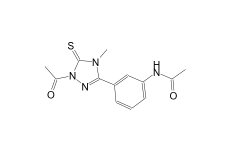N-[3-(1-acetyl-4-methyl-5-thioxo-4,5-dihydro-1H-1,2,4-triazol-3-yl)phenyl]acetamide