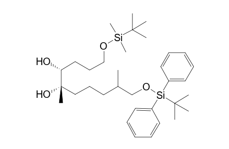 (4R,5S)-1-[tert-butyl(dimethyl)silyl]oxy-10-[tert-butyl(diphenyl)silyl]oxy-5,9-dimethyl-decane-4,5-diol