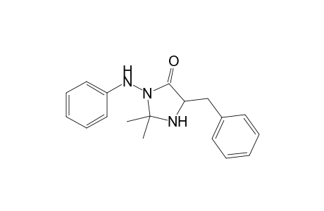 2,2-Dimethyl-3-(phenylamino)-5-benzylimidazolidin-4-one