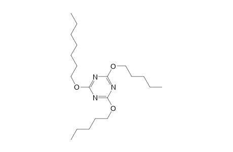 1,3,5-Triazine, 2-(heptyloxy)-4,6-bis(pentyloxy)-