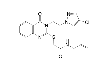 N-allyl-2-({3-[2-(4-chloro-1H-pyrazol-1-yl)ethyl]-4-oxo-3,4-dihydro-2-quinazolinyl}sulfanyl)acetamide