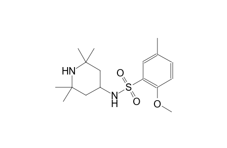 benzenesulfonamide, 2-methoxy-5-methyl-N-(2,2,6,6-tetramethyl-4-piperidinyl)-