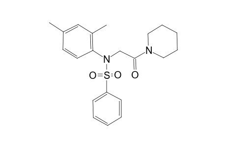 N-(2,4-dimethylphenyl)-N-(2-keto-2-piperidino-ethyl)benzenesulfonamide