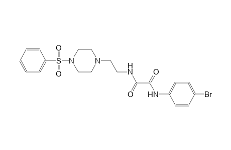 N~1~-(4-bromophenyl)-N~2~-{2-[4-(phenylsulfonyl)-1-piperazinyl]ethyl}ethanediamide