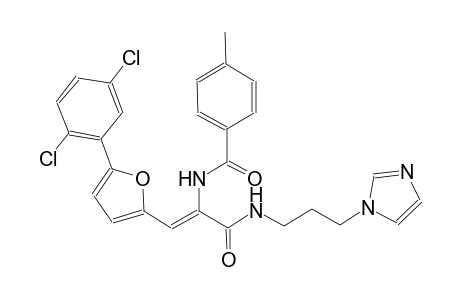 N-[(Z)-2-[5-(2,5-dichlorophenyl)-2-furyl]-1-({[3-(1H-imidazol-1-yl)propyl]amino}carbonyl)ethenyl]-4-methylbenzamide