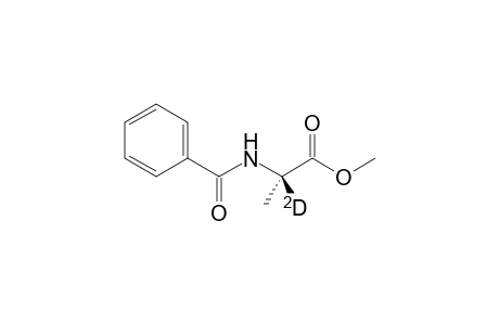 N-Benzoyl-(2-deuterio)alanine - methyl ester