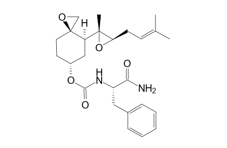 [(3R,4S,6R)-4-[(2R,3R)-2-methyl-3-(3-methylbut-2-enyl)oxiran-2-yl]-1-oxaspiro[2.5]octan-6-yl] N-[(1S)-2-amino-1-benzyl-2-oxo-ethyl]carbamate