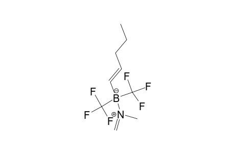 Methylmethyleneimine (N-B) (1-penten-1-yl)bis(trifluoromethyl)borane