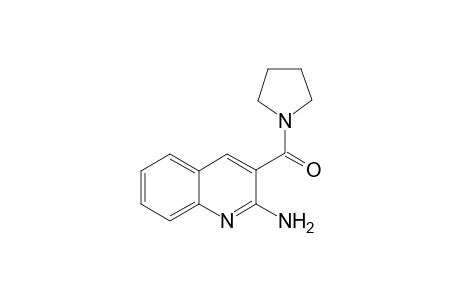 2-Quinolinamine, 3-(1-pyrrolidinylcarbonyl)-