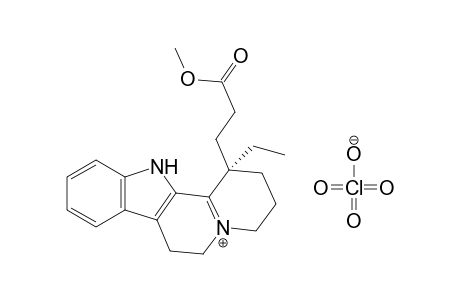 1 beta-(2-carboxyethyl)-1-ethyl-2,3,4,6,7,12-hexahydro-1H-indolo[2,3-a] quinolizin-5-ium perchlorate, methyl ester