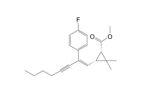 Methyl cis-3-[(E)-20-(4-Fluorophenyl)-2-(1-hexynyl)ethenyl]-2,2-dimethylcyclopropanecarboxylate