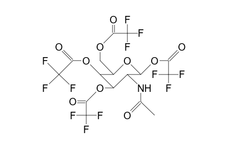 2-Acetamido-2-deoxy-1,3,4,6-tetra-O(trifluoroacetyl)-A-D-galactopyranose