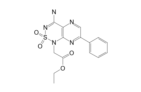 2-(4-amino-2,2-diketo-7-phenyl-pyrazino[3,2-c][1,2,6]thiadiazin-1-yl)acetic acid ethyl ester