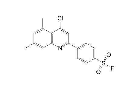 p-(4-chloro-5,7-dimethyl-2-quinolyl)benzenesulfonyl fluoride