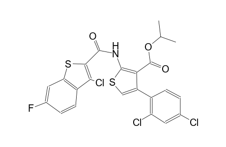 isopropyl 2-{[(3-chloro-6-fluoro-1-benzothien-2-yl)carbonyl]amino}-4-(2,4-dichlorophenyl)-3-thiophenecarboxylate