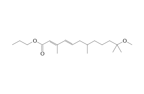 Propyl (2E,4E)-11-methoxy-3,7,11-trimethyl-2,4-dodecadienoate
