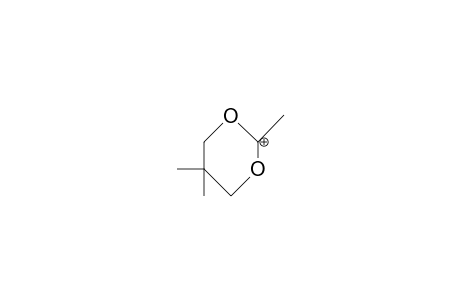 2,5,5-Trimethyl-1,3-dioxan-2-ylium cation