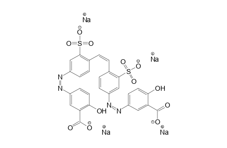 Benzoic acid, 3,3'-[1,2-ethenediylbis[(3-sulfo-4,1-phenylene)azo]bis[6-hydroxy-, tetrasodium salt