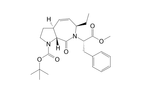 (3aS,6R,8aR)-tert-Butyl 6-ethyl-7-((S)-1-methoxy-1-oxo-3-phenylpropane-2-yl)-8-oxo-3,3a,6,7,8,8a-hexahydropyrrolo[2,3-c]azepin-1(2H)-carboxylate