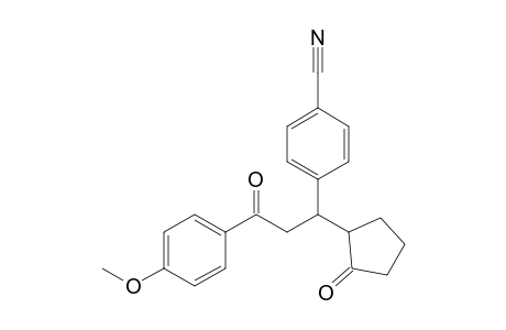 4-[3'-Oxo-1'-(2"-oxocyclopentyl)-3'-(p-methoxyphenyl)propyl]-benzonitrile