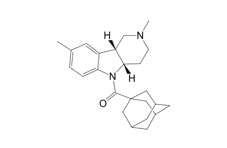cis-Pyrido[4,3-b]indole, 1,2,3,4,4a,9b-hexahydro-5-(1-adamantylcarbonyl)-2,8-dimethyl-