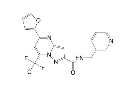 7-[chloranyl-bis(fluoranyl)methyl]-5-(furan-2-yl)-N-(pyridin-3-ylmethyl)pyrazolo[1,5-a]pyrimidine-2-carboxamide