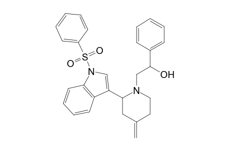 1-(2-Hydroxy-2-phenylethyl)-2-[1-(phenylsulfonyl)-3-indolyl]-4-methylenepiperidine