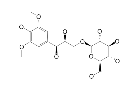 (7S,8S)-SYRINGOYLGLYCEROL-9-O-BETA-D-GLUCOPYRANOSIDE