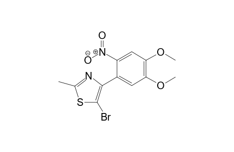 5-Bromo-2-methyl-4-(2-nitro-4,5-dimethoxyphenyl)thiazole