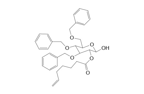2-O-(6-Heptenoyl)-3,5,6-tri-O-benzyl-D-glucopyranose