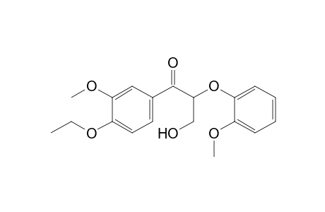 1-(4-Ethoxy-3-methoxyphenyl)-3-hydroxy-2-(2-methoxyphenoxy)-1-propanone